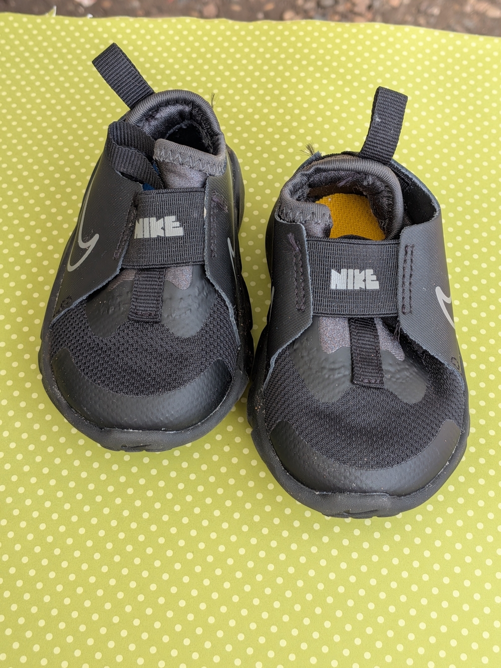 Nike Kids Black Slip-On Athletic Shoes